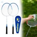 2Pcs Sports Badminton Racket Double Racquets with Carry Case Parentchild Interactive Toys Badminton Accessory for Kids for Game Lawn Outdoor. 