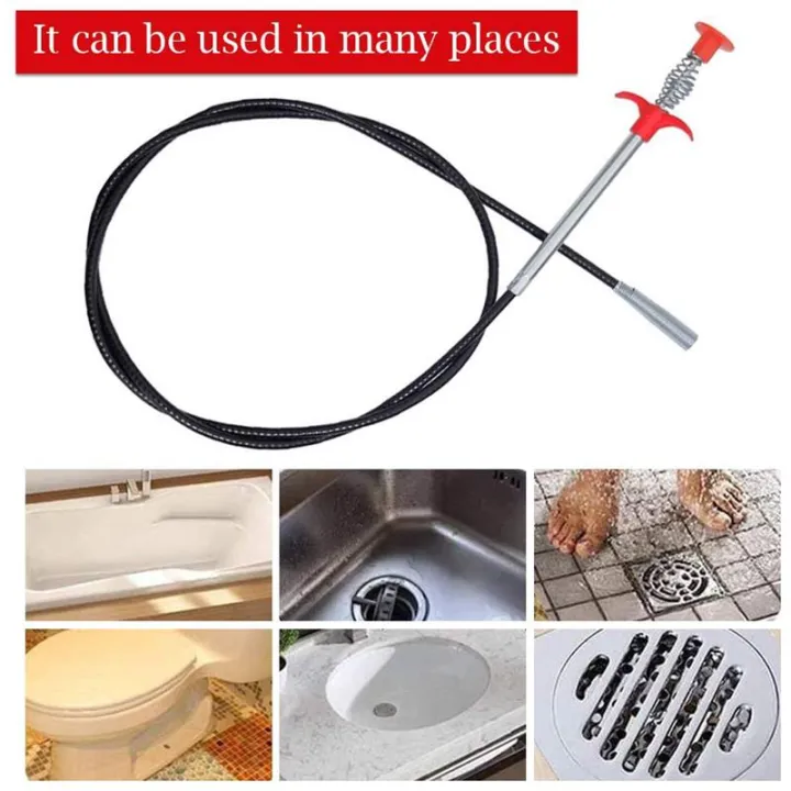 Pipe Drain Cleaner Kitchen Sink Toilet Drain Cleaner Block Unblock ...