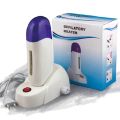Depilatory Heater with Base Roll On Wax Heater Warmer Refillable Wax Cartridge Hair Removal Wax-melt Machine Skin Care Tool.
