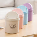 Mini Desktop Bin Shake Lid Type Waste Can Tube With Cover Bedroom Trash Can Garbage Can Storage Box Home Desk Dustbin Unique. 