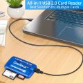 Multifunctional SM Card Reader Olympus CCD Camera SmartMedia Card Readable CF SD MS XD Card All-In-One Universal Card Reader.