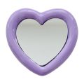 Korean INS Cute Love Heart Mirror Griptok Bracket For iPhone 15 Accessories Grip Tok Acrylic Phone Holder Ring Stand Holder Girl. 