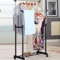 Portable 2-Layer Clothing Rack - Convenient and Compact Wardrobe Solution Small and Big Size.