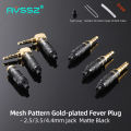 AVSSZ High-end Jack 3.5mm Stereo Headphone Audio Extension Cable Plug Gold-plated Dual-channel 3 4 5 Poles 4.4mm Balanced Plug. 