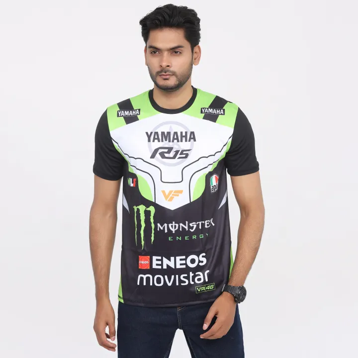 Yamaha%20MotoGP%20Monster%20Energy%20Jersey%202024/25%20%E2%80%93%20VR46%20Edition%20%E2%80%93%20Short%20Sleeve%20Racing%20T%E2%80%91Shirt%20%E2%80%93%20Black/Green%20Track%20Fan%20Wear%20-%20Image%202