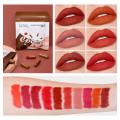 DEROL 10 Colour Bag Cocoa Capsule Mini Candy Matte Lipstick Kit - DR041. 