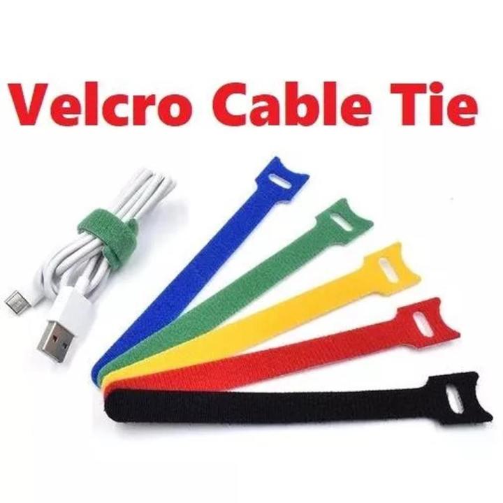 Velcro Cable Ties Nylon Reusable Computer Data Charger Organizer Tie Self Adhesive Storage Wire Tape