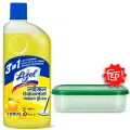 (Tiffin Box Free) Lizol Disinfectant Floor & Surface Cleaner 1000ml Citrus. 