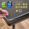 Y5UG soft glass table top protector tablecloth waterproof oil proof non-wash pvc transparent table mat coffee table for primary school students.