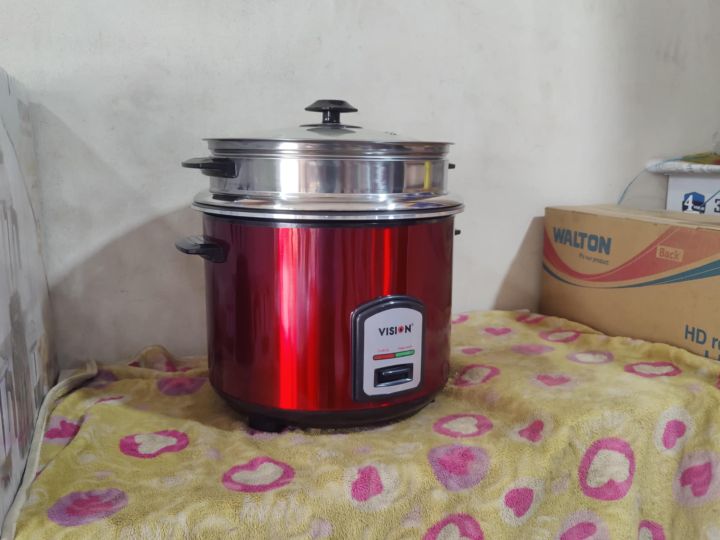 VISION%20Rice%20Cooker%203%20L%20REL-40-06%20SS%20Red%20(Double%20Pot)%20-%20Image%203