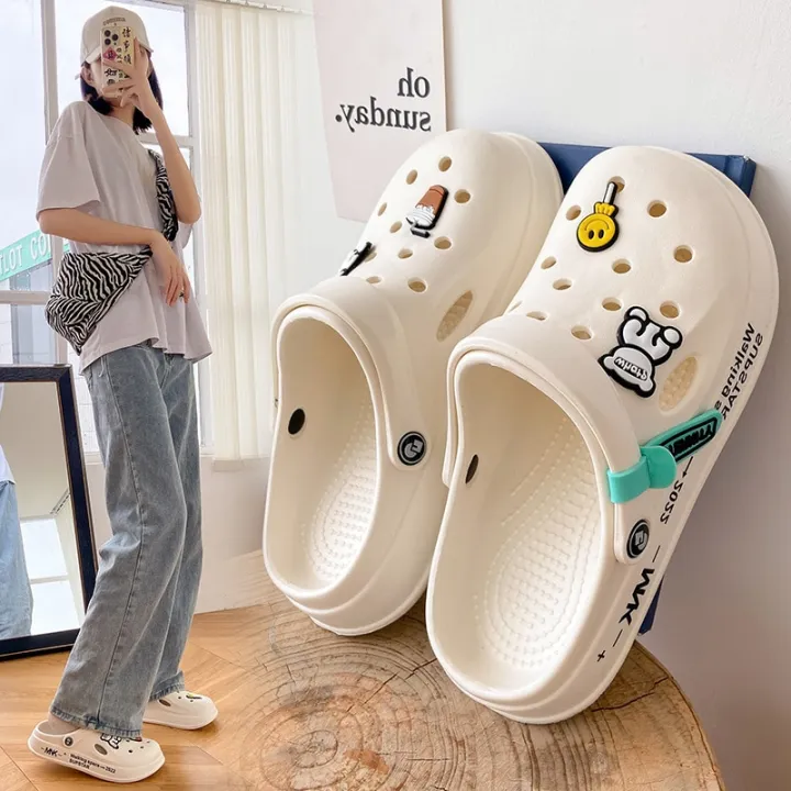 Women%20Hole%20Shoes%20Summer%20Non-slip%20Couples%20EVA%20Sandals%20Girl%20Beach%20Shoes%20Home%20Slippers%20Outdoor%20Personalized%20Sandals%20Women%20Slippers%20-%20Image%202
