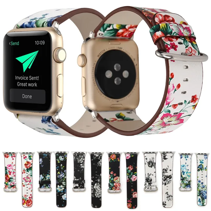 For%20Apple%20Watch%20Ultra%2049mm&Watch%20Ultra%202%2049mm%20/%20Series%209&8&7%2045mm%20/%20SE%203&SE%202&6&SE&5&4%2044mm%20/%203&2&1%2042mm%20Fashion%20Pastoralism%20Style%20Little%20Floral%20Pattern%20Women%20Watch%20Leather%20Watch%20Band%20-%20Image%205