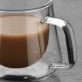 Insulated Coffee Mug Double Walled Glass Coffee Cups With Handle Tea Cup Glass Tumbler Cups. 
