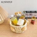 ECHIDNA Sundries Storage Basket Reusable Convenient Socks Underwear Woven Storage Basket.