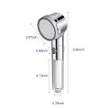 2 Spray Settings Shower Head with Spray Mode Filter Filtration Water Saving Handheld Showerhead with ON/Off Pause Switch High Pressure G1/2 Bathroom Shower Head Bath Showerhead Replacement.