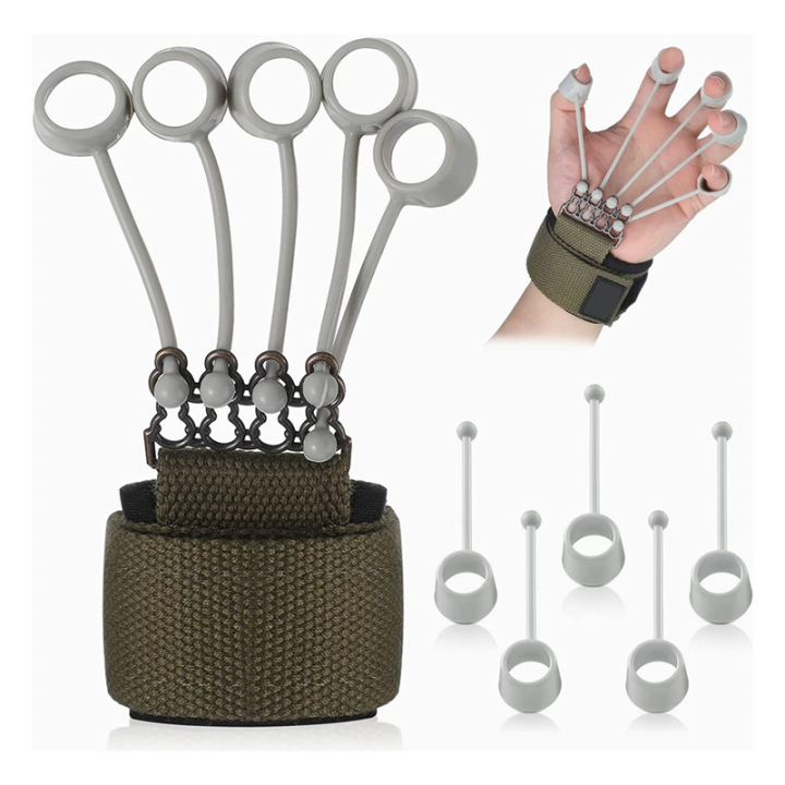 Hand Grip Strength Trainer Kits Blue & Green Finger Flexion and
