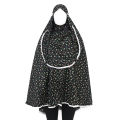 100% cotton modana fabric namaj hijab with niqab for muslim womens white color. 