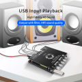 ZK-HT21 2x160+220W 2.1 Channel Bluetooth Digital Power Amplifier Board AUX Audio Stereo Subwoofer Amp Amplificador Board Module. 