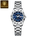 POEDAGAR Luxury Ladies Dress Watch Luminous Waterproof Week Date Woman Wristwatch Stainless Steel Women Quartz Watches reloj+box KEEMEEUYZO.