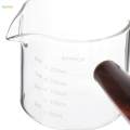 Espresso Glasses Coffee Measuring Cup Double Spouts Comfortable to Hold Multipurpose Mini Measuring.