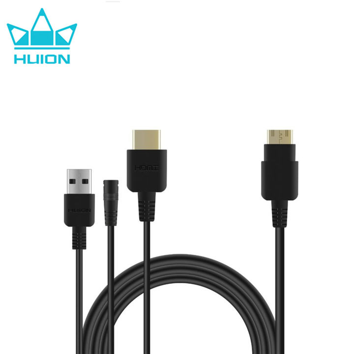 Huion 3in1 Cable CB02 for GT156HD V2 GS1561/Kamvas 16 Graphics
