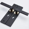 Minimalist Door Lock Continental Bedroom Door Handle Lock Interior Anti-Theft Room Safety Door Lock Aluminum Alloy Mute Gate Lock.