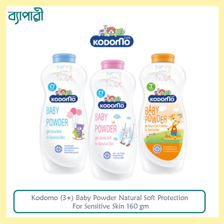 Kodomo%20(3+)%20Baby%20Powder%20Natural%20Soft%20Protection%20For%20Sensitive%20Skin%20160%20gm%20-%20Image%202