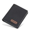 baellerry Korean version multi-card zipper canvas wallet fashion horizontal open wallet men's short wallet. 
