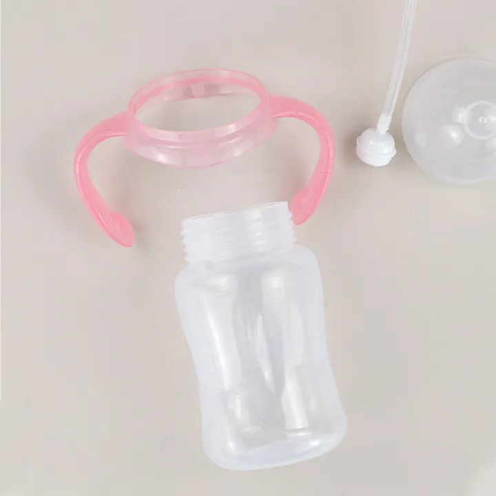 Airle%20new%20children's%20pp%20baby%20bottle%20maternal%20and%20baby%20products%20baby%20wide%20mouth%20straw%20handle%20baby%20bottle%20drop%20resistant%20spot%20straight%20hair%20-%20Image%204
