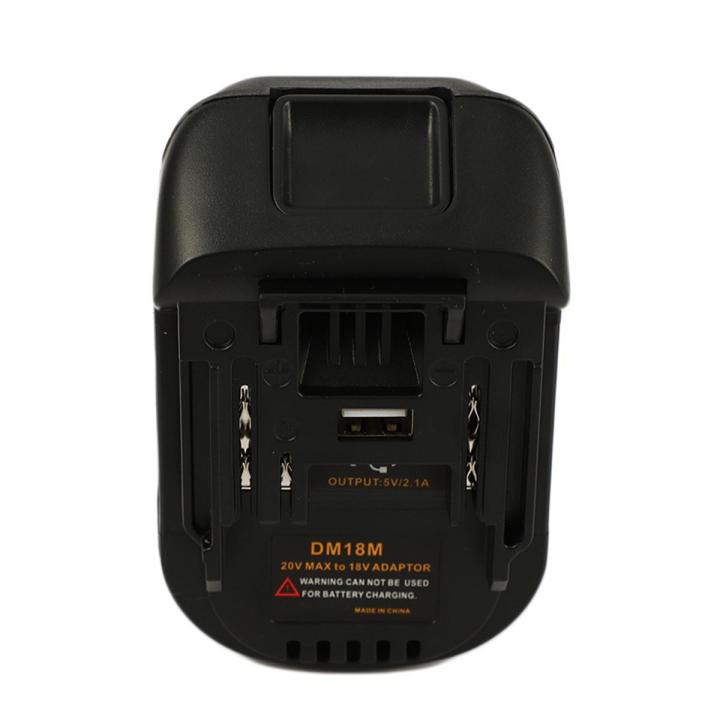 20V To 18V Conversion Dm18M Li-Ion Charger Tool Adapter For Makita Bl1830 Bl1850 Batteries