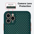 Heat Dissipation Breathable Cooling Case For iPhone 12 11 13 Pro Max XR XS Max X 8 7 6S Plus 12 13 Pro Soft TPU Plain Color Case. 