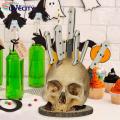 Cutter Storage Rack Spooky Skull Cutter Holder Kitchen Organizer Stand for Horror Fans Scary Party Gift Desktop Decoration Modern Cutter Holder. 