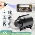 Full HD 1080P 4K WiFi Mini Camera Direct Factory Supply X5 Wireless CCTV Night Vision 140 Wide Angle Video Recorder Sound Detector for Safety Security Monitoring Surveillance Usb Micro IP Motion Mobile App Real Time Professional Remote Black Colored Cam. 