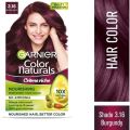 70 ml + 60 gm Hair styling Garnier Color Natural Burgundy shade no 3.16 Indian product used for male/female. 