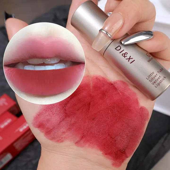 Dark%20Brown%20Matte%20Velvet%20Lip%20Gloss%20Waterproof%20Long%20Lasting%20Non-Stick%20Cups%20Red%20Lip%20Mud%20Lipsticks%20Lips%20Makeup%20Korea%20Cosmetics%20-%20Image%203
