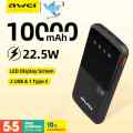 Awei P10K 10000mAh Fast Charing Powerbank 22.5W Power Bank. 