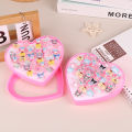 36Pcs/box Sanrio Hello Kitty Kid Ring Kids Adjustable Baby Rings Fashion Cartoon Children Rings With Heart Box Party Gift.