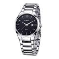 CURREN 8106 - Silver Stainless Steel Analog Watches for Men - Black. 