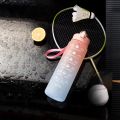900/800ml Sports Water Bottle Motivational Water Bottle Leakproof Drinking Bottles Outdoor Travel Gym Fitness Jugs For Kitchen.