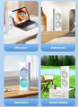 Desk Fan Portable Air Conditioner Cooling Fans Dual Mist Rechargeable Oscillating Evaportive Mobile Air Cooler Fan Personal Cooler Mini Humidifier Fan. 