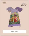 Cotton Three piece with Sequence Work Shalwar Kameez For Women. 