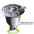 Shower Head High Pressure 3.24" Round Massaging Rain 3-Spray Overhead Showerhead With Adjustable Swivel Ball Joint Water-saving Self-Cleaning Jets For Low Water Flow & Pressure. 