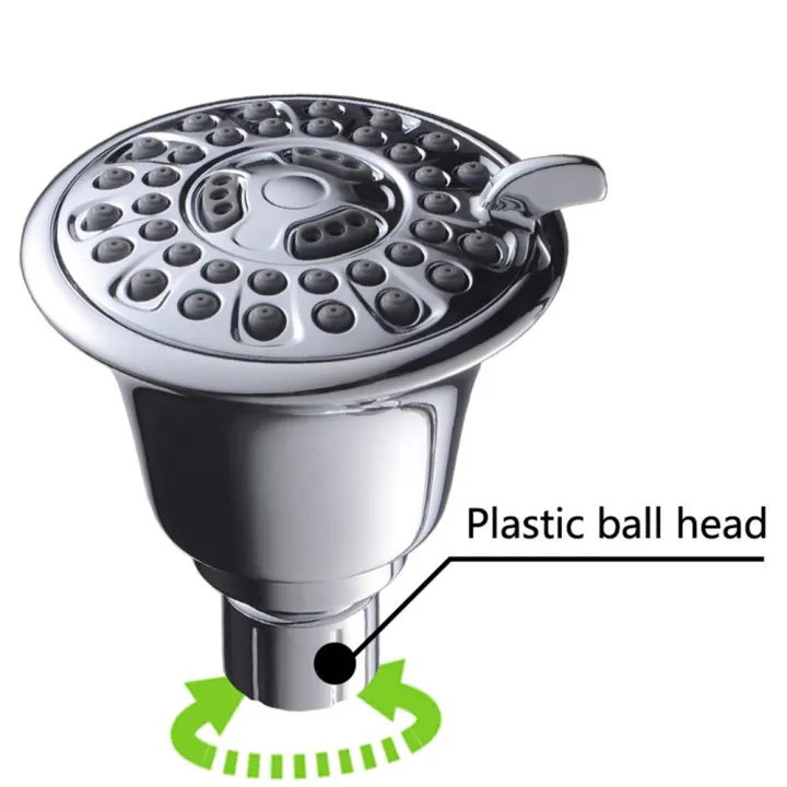 Shower%20Head%20High%20Pressure%203.24"%20Round%20Massaging%20Rain%203-Spray%20Overhead%20Showerhead%20With%20Adjustable%20Swivel%20Ball%20Joint%20Water-saving%20Self-Cleaning%20Jets%20For%20Low%20Water%20Flow%20&%20Pressure%20-%20Image%204