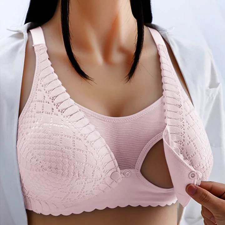 Maternity%20Bras%20Wirefree%20Nursing%20Bra%20Panties%20Set%20Pregnancy%20Clothes%20Prevent%20Sagging%20Breastfeeding%20Women's%20Breathable%20Lactancia%20Bra%20-%20Image%203