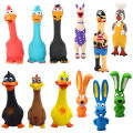 Pets Dog Toys Screaming Chicken Squeeze Sound Toy Rubber Pig Duck Squeaky Chew Bite Resistant Toy Puppy Training Interactive.