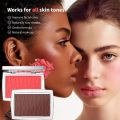 Embossed Blush Palette Facial Blush Powder Fine Powder Texture High Color Rendering Luxury Powder Blusher Powder Matte Makeup. 