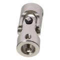 Heavy Duty Stainless Steel U Joint Coupler 8mm To 8mm Inner Dia Brushed Nickel Steering Universal Joint Joint Coupling Grinding Machines, Automotive Parts. 