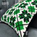 Exclusive Cushion Cover, Green & Black, (20″x20″), Only Cover. 