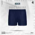 Fabrilife Mens Premium Cotton Boxer Shorts - Navy. 