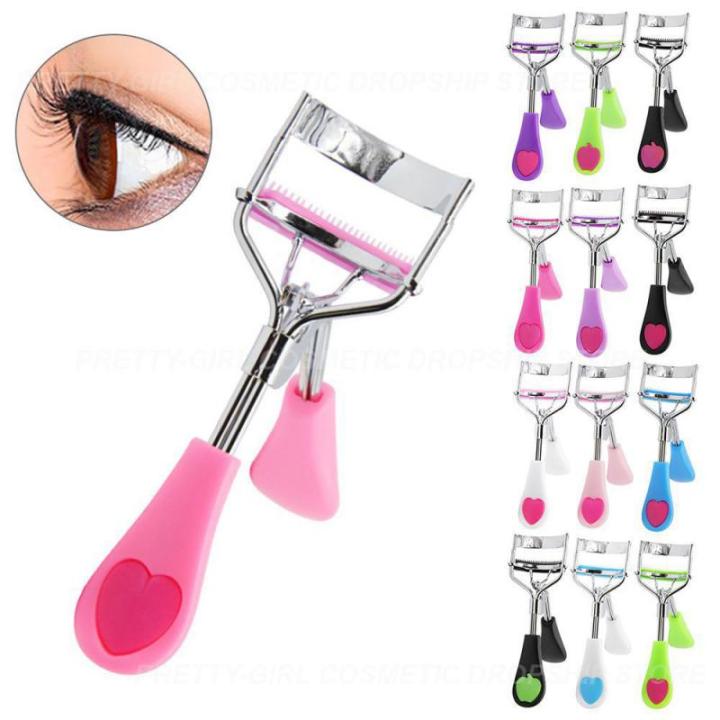 Lady Professional Eyelash Curler With Comb Tweezers Curling Eyelash Clip Cosmetic Eye Beauty Tool maquillaje